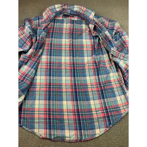 Polo Ralph Lauren Men Large Red Multi Color Plaid Cotton Flannel - Picture 9 of 9